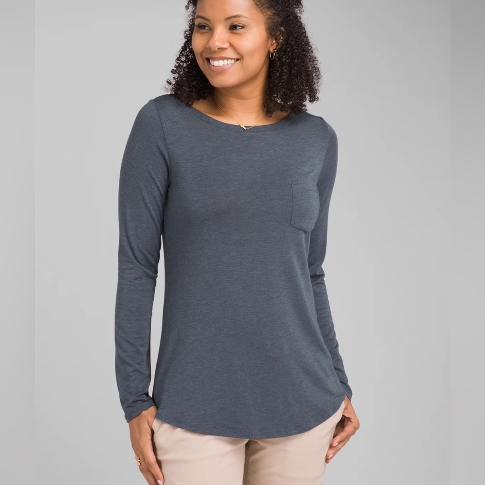 PrAna Foundation Longsleeve Women’s Tunic - Size Small - Coal - NEW!